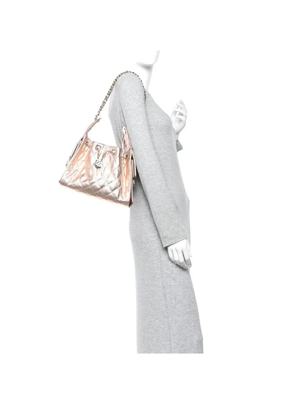 Metallic Caviar Quilted Small Chanel 25 #304085C89B